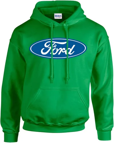 Ford - Sudadera con capucha ovalada con diseño de logotipo de Ford, MotorCompany, para entusiastas del automóvil, sudadera clásica retro