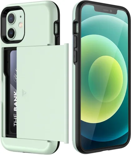 Miniatura 11 de JETech Funda tipo cartera para iPhone 12/12 Pro de 6.1 pulgadas con tarjetero, cubierta protectora a prueba de golpes de doble capa, ranura oculta
