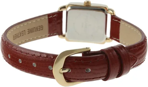Miniatura 3 de Peugeot - Reloj cuadrado pequeño con correa de piel auténtica para mujer
