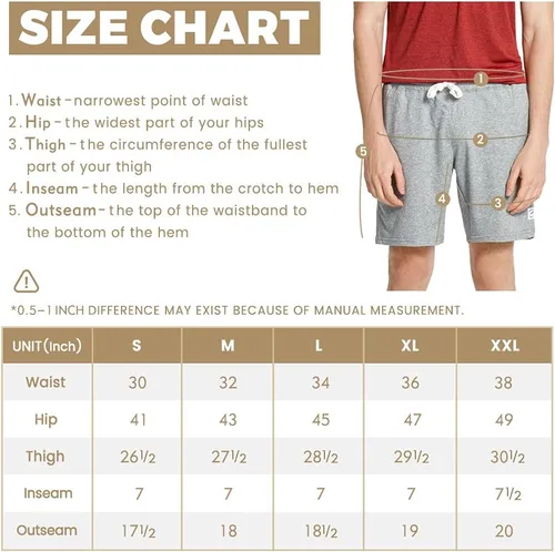 Miniatura 6 de maamgic Pantalones cortos deportivos para hombre de 7 pulgadas por encima de la rodilla, pantalones cortos de gimnasio con bolsillos con cremallera