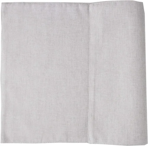 Miniatura 4 de Fennco Styles Classic Woven Textile - Manteles individuales decorativos de 12 x 18 pulgadas, juego de 4 manteles individuales de mesa color crudo