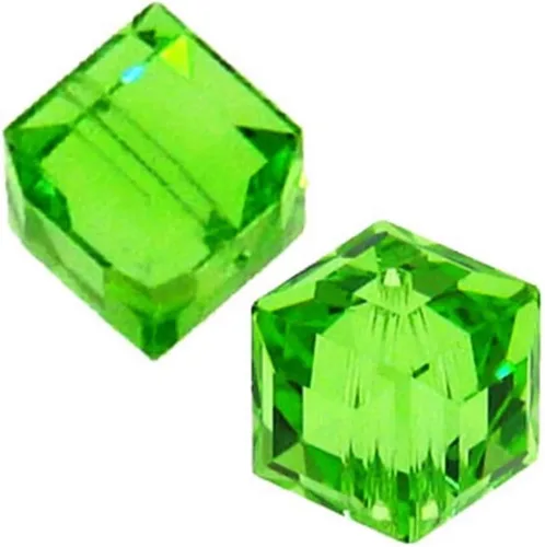 Miniatura 15 de 50 piezas Adabele cuentas austriacas de 6 mm de cristal facetado en cubo amatista sueltas, compatibles con cristales Swarovski Preciosa 5601 SSC611