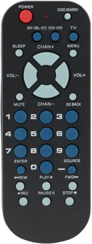 Miniatura 3 de Reemplazo para RCA 3 dispositivos, control remoto universal tamaño de la palma – Compatible con Digital Stream Digital TV Converter Box – Código