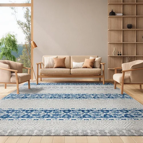 Miniatura 15 de SAFAVIEH Madison Collection - Alfombra decorativa de 2 pies 3 pulgadas x 4 pies, color carbón y gris, diseño bohemio chic, no desprende pelusa