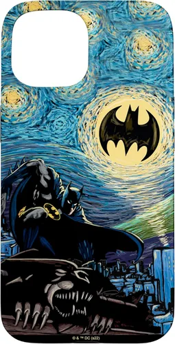 Miniatura 6 de Funda de pintura estilo noche estrellada de Batman para iPhone 13 DC Comics