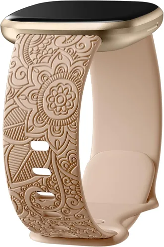 Miniatura 13 de Odbeai Correa compatible con Fitbit Versa 4/3 Correas para Mujer/Sense 2/Sense Correas, Bonito Patrón Floral Bohemio Elegante Pulseras de Repuesto