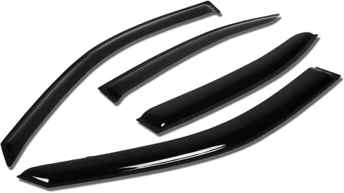 Miniatura 10 de Visor protector deflector de lluvia autoadhesivo para vidrio para Hyunday Sonata NF, 4 unidades, uno por puerta