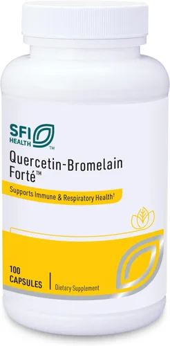 Klaire Labs SFI Health Quercetin-Bromelain Forte - Enzimas de apoyo inmunológico y estacional con enzimas pancreáticas, proteolíticas, bromelina,