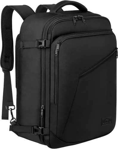 MATEIN - Mochila de viaje extragrande de 10.56 galones, mochila de viaje ampliable apta para aerolíneas, para viajeros de fin de semana, hombres y