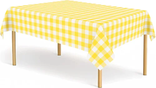 Miniatura 36 de Paquete de 2 manteles de plástico a cuadros en blanco y negro para fiestas, desechables de 54 x 108 pulgadas, mantel rectangular con bandera a