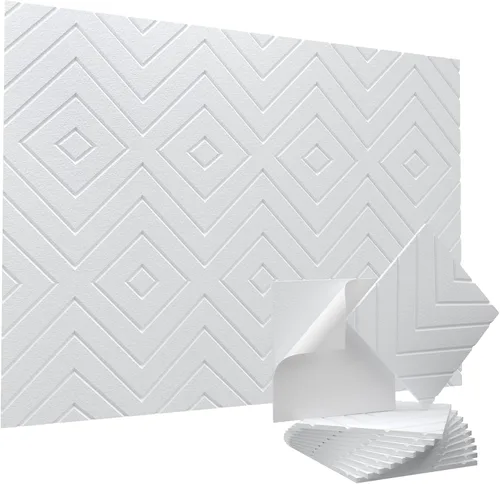 Miniatura 9 de Vieshful Paneles acústicos autoadhesivos – Paneles de pared insonorizados de alta densidad de 12 x 12 x 0.4 pulgadas, panel de pared acústico