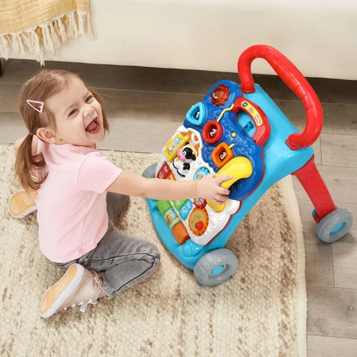Miniatura 6 de VTech Andador de Aprendizaje de Sentado a de Pie (Empaque Libre de Frustraciones), Azul