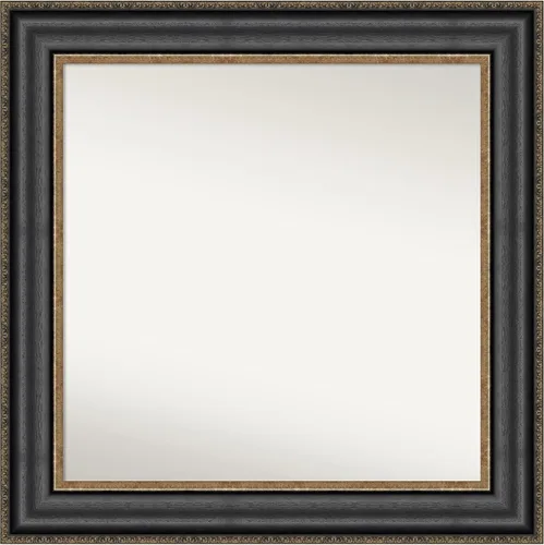 Miniatura 329 de Amanti Art Espejo personalizado, espejo de baño negro puente, espejo de pared o espejo de tocador de baño sobre el fregadero (26 x 26 pulgadas)