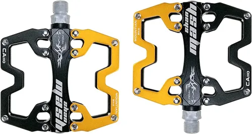Miniatura 10 de Pedales de Bicicleta - Pedales de Bicicleta de Aleación de Aluminio - Pedales de Bicicleta de Montaña con Tacos Antideslizantes Extraíbles 9/16