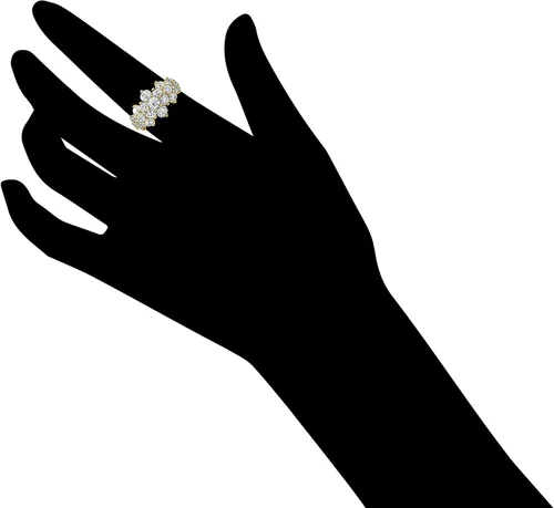 Miniatura 2 de Tienda Essentials Anillo de plata de ley chapada en oro amarillo con circonita cúbica Infinite Elements (anteriormente colección Tienda)