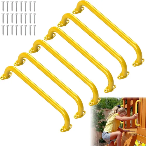 Miniatura 8 de Juego de barras de seguridad de 17.3 pulgadas para patio de recreo para interiores y exteriores, juego de barras de mono, accesorios de agarre