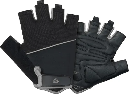 GW Bicycles - Guantes de ciclismo Guantes de bicicleta de medio dedo para hombres y mujeres con cuero sintético en la palma