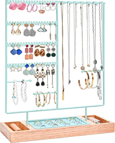 Miniatura 11 de ProCase - Soporte Organizador de Joyas con Soporte para Pendientes, Organizador de 6 Niveles con Forma de Árbol, Estante para Collares, Torre