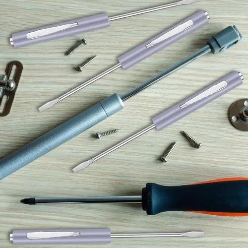 Miniatura 6 de Shimeyao Juego de 20 destornilladores de cabeza plana de bolsillo, pequeños destornilladores magnéticos de bolsillo, mini clips a granel