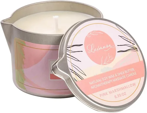 Miniatura 2 de Vela de masaje, aceite de soja perfumado a baja temperatura, terapia de calor, loción de aceite corporal, aceite de karité natural, aceite de masaje