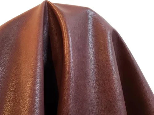 Miniatura 11 de NAT Leathers Muestras de colores marrones y tostados de nuestra piel sintética vegana por yarda, piel sintética 0.9 mm (5 cm de ancho x 5 cm)