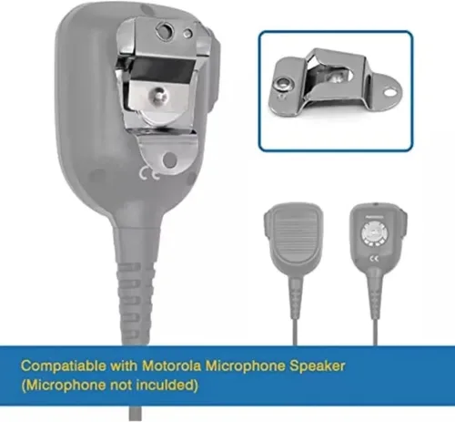 Miniatura 5 de Paquete de 2 clips de micrófono CB, soporte de micrófono CB, clips de micrófono compatibles con CB Motorola HLN9073B CDM1250 GM300 M1225 GM3688