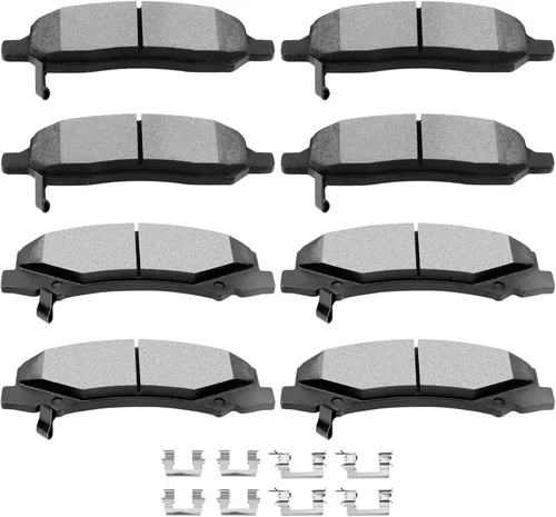 Miniatura 19 de SCITOO Kits de pastillas de freno de cerámica D465 D374 Reemplazo delantero y trasero para Acura CL 1997-1999, para Honda Civic 2002-2003 200-2011