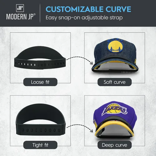 Miniatura 5 de Modern JP Sombrero Brim Bender (1 unidad) – Banda curva perfecta, moldeador de sombrero opcional al vapor – Herramienta de curva fácil de poner