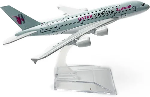 1:400 A380 Qatar Airways Avión Modelo Simulación Avión Modelo Avión Avión Modelo Aviación Aviación Modelo Kit de Aviación para Colección y Modelo de