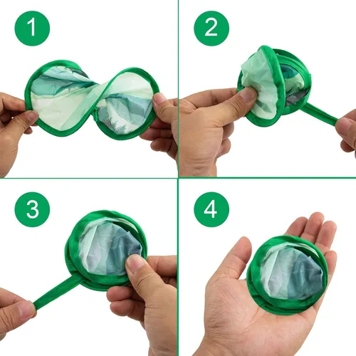 Miniatura 63 de 4 ventiladores de mano redondos plegables, 4 estilos, ventiladores de mano plegables de refrigeración, ventiladores plegables japoneses redondos