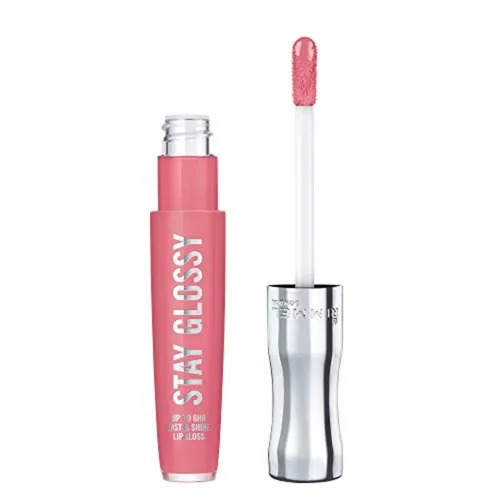 Miniatura 57 de Rimmel Stay Glossy Brillo de labios - Fórmula ligera y no pegajosa para color y brillo de labios - 130 Blushing Belgraves,.18oz Belgraves sonrojados