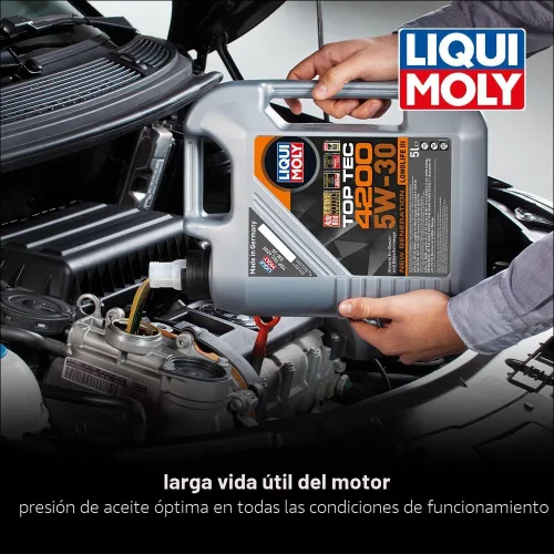 Miniatura 3 de Aceite sintético para motor de la marca Liqui Moly, con tecnología 4200 5W-30