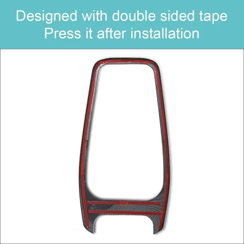 Miniatura 5 de BestEvMod para la cubierta de pegatinas de la consola central del Mach E, accesorios compatibles con Mustang Mach-E 2021-2025 (fibra de carbono)