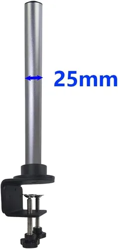 Miniatura 5 de Gringoo Soporte para microscopio, base ajustable universal con abrazadera, poste de soporte de 0.984 in para microscopio estéreo, cámara USB digital