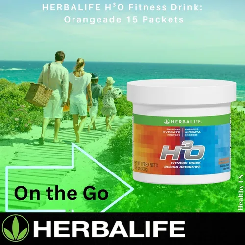 Miniatura 7 de Herbalife H³O Fitness Drink: recipiente de Orangeade de 10.6 oz (300 g), mezcla de carbohidratos para energía inmediata, energiza, hidrata, protege