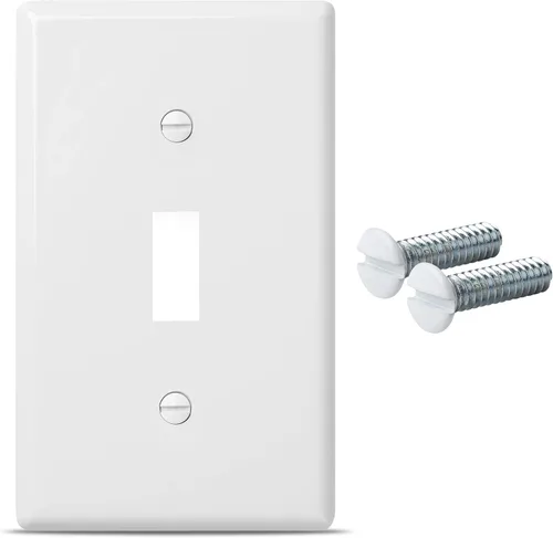 Miniatura 6 de Bates- Cubierta para interruptor de luz, cubiertas de placa de interruptor, paquete de 10, cubierta de interruptor de luz individual, 1 banda, Blanco