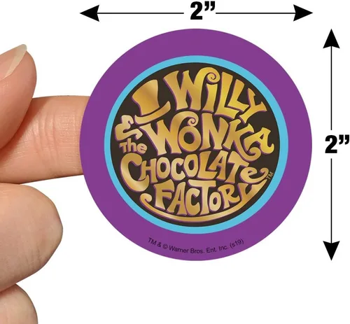 Miniatura 6 de Willy Wonka and The Chocolate Factory Logo Planner Calendario Scrapbooking Craft Pegatinas