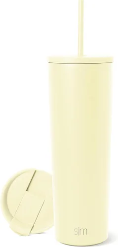 Miniatura 19 de Simple Modern- Vaso con aislamiento, c/tapa y pajilla Taza de viaje Botella de agua de ac. inox. reutilizable Unisex Colecc. Classic 24 oz