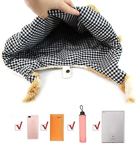 Miniatura 3 de Bolsa de piel sintética para mujer y niña, tipo bandolera, linda, grande, con diseño de oso de felpa para compras o citas
