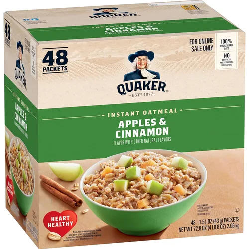 Miniatura 12 de Quaker Avena instantánea, arce y azúcar morena, paquetes individuales, 1.51 onzas (paquete de 48)