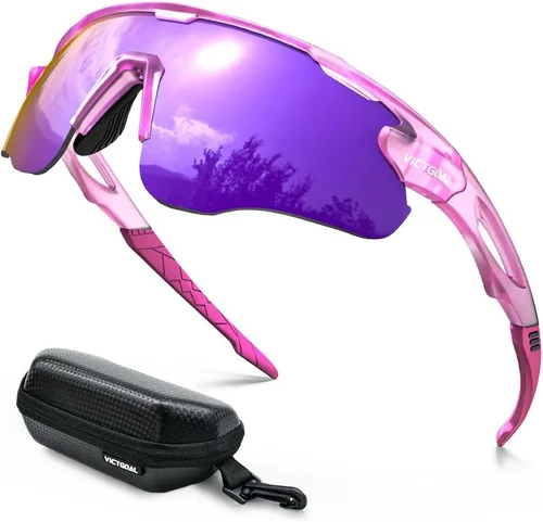 Miniatura 11 de VICTGOAL Gafas de ciclismo para hombres y mujeres con lentes polarizadas, protección UV, gafas de sol de ciclismo TR90 marco para gafas de bicicleta