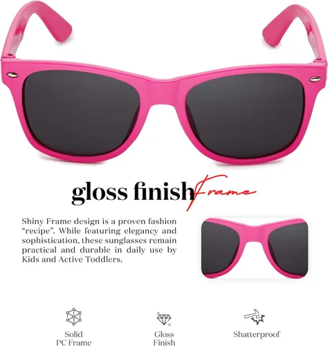 Miniatura 3 de Retro Rewind Iconic Gafas de sol para niños niñas Inastillables UV400 Niños Gafas de sol para niños pequeños niños de 2 a 10 años