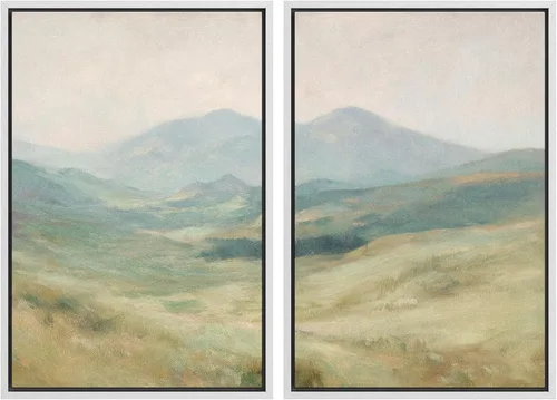 Miniatura 142 de SIGNWIN Lienzo enmarcado para pared, ilustraciones abstractas texturizadas en tonos beige terrosos, arte moderno, decorativo, contemporáneo