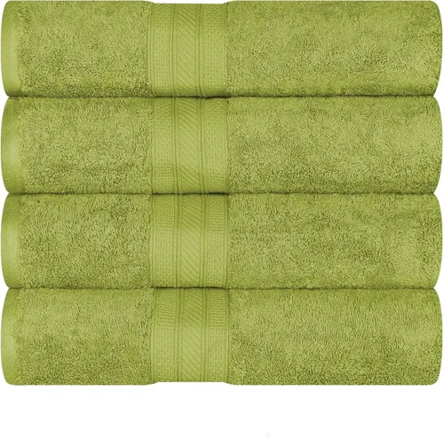 Miniatura 72 de Superior Juego de 2 toallas de baño de fibra larga 100% algodón peinado de 27.64 oz/m², para baño, ducha, cocina, súper suave, afelpado, altamente