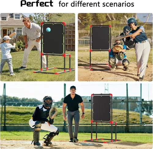 Miniatura 6 de Objetivo de zona de strike de béisbol para bolas de plástico Compatible con entrenamiento de lanzamiento de Wiffle Ball y Blitzball Fácil