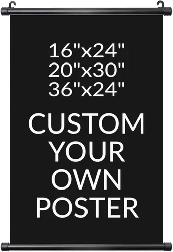 Pósteres colgantes personalizados para pared, añade tu propio texto personalizado, imagen de texto personalizado, pintura de pergamino colgante de