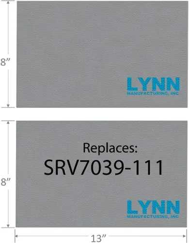 Miniatura 2 de Lynn Manufacturing Tablero deflector Quadrafire de repuesto, 2100 Millennium Acc, juego de 2, SRV7039-111, 2355A