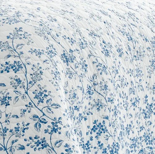 Miniatura 7 de Laura Ashley Home - Juego de edredón individual, ropa de cama de algodón reversible con funda a juego, decoración del hogar prelavada para mayor