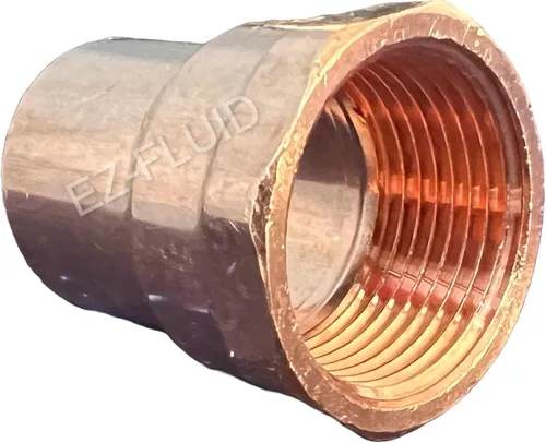 EZ-FLUID Fontanería 1-1/4" C X FIP LF Adaptador hembra de cobre a presión, conexión de soldadura de sudor para residencial, comercial. (1 paquete)
