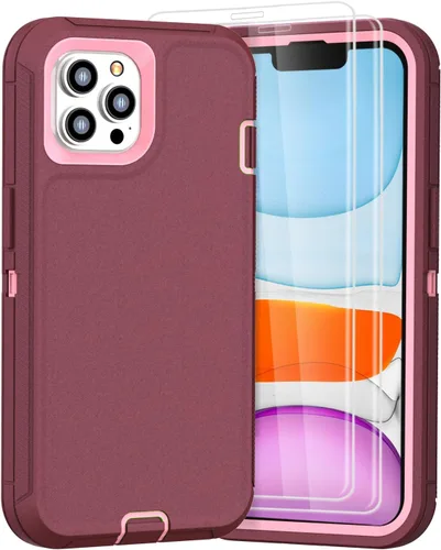 Miniatura 11 de Funda diseñada para iPhone 11 Pro Max [protección resistente 3 en 1 de cuerpo completo] con 2 protectores de pantalla, funda protectora resistente